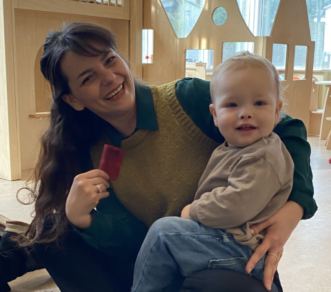 Daniela op de groep